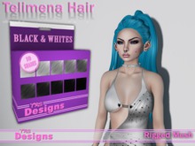 Telimena Hair With Hud Black & Whites