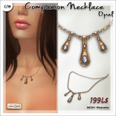 [V/W] Companion Necklace: Opal - Medieval fantasy jewelry
