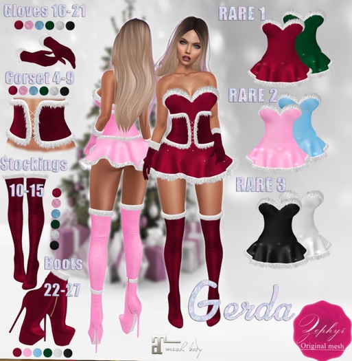 14. "Zephyr" Gerda Stockings (White)