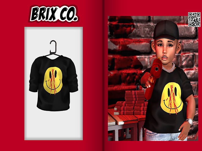 Brix Co. - Oversized Graphic-B-Lone Smiley