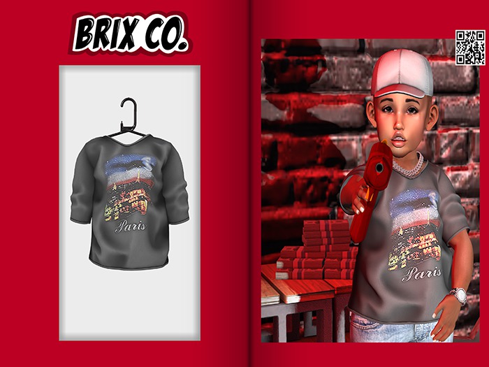 Brix Co. - Oversized Graphic-Brixiaga Paris