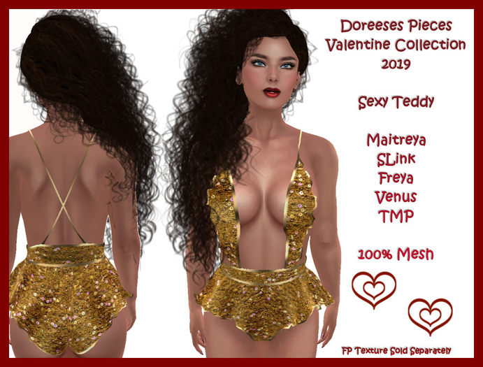 TEDDY GOLD SEQUIN 