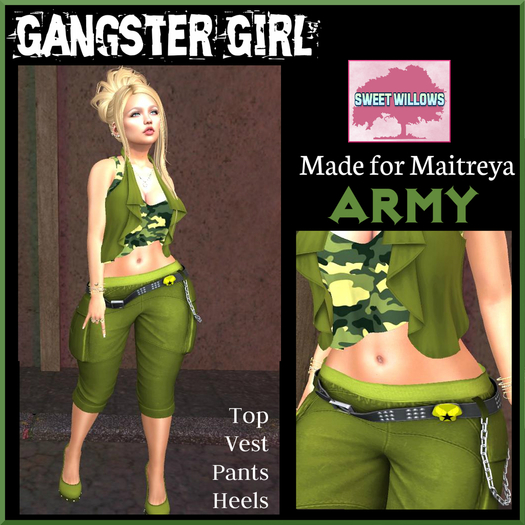 (SW) Gangster Girl Army Complete Outfit
