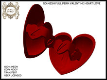 GD MESH FULL PERM VALENTINE HEART LOVE