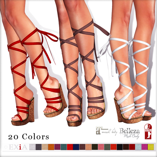 * EXiA * Ribbon Heels 20 Colors