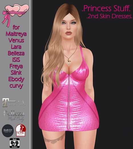 .Princess Stuff.[2nd Skin Dress] Pink Mamba