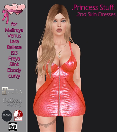 .Princess Stuff.[2nd Skin Dress] Red Mamba