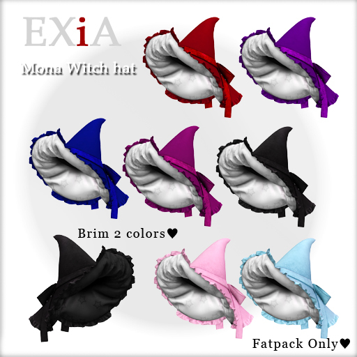 *EXiA * Mona Witch hat FATPACK