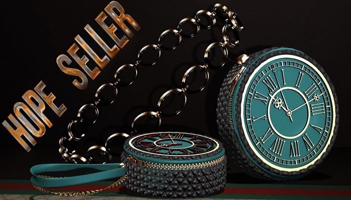[HS] Clock Bag  [ MatteTurquoise ]