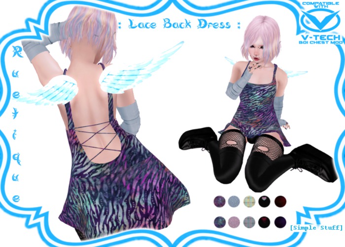 :RT: Lace Back Dress - V-Tech