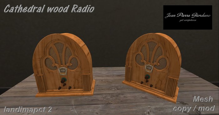 Cathedral wood Radio mesh 