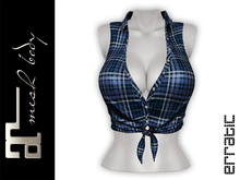 erratic / sabrina - top / blue plaid (maitreya)