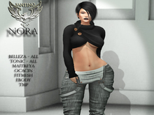 Santino Design-Short Sweater-Black