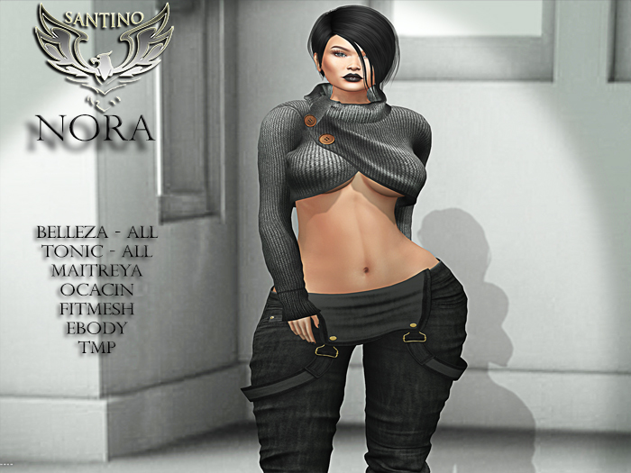 Santino Design-Short Sweater-Grey