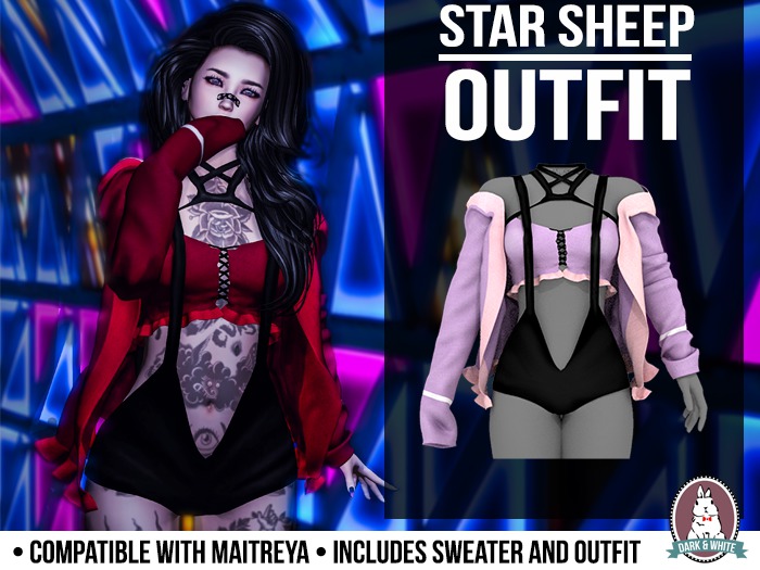 D&W//STARSHEEP OUTFIT (MAITREYA) //PURPLE