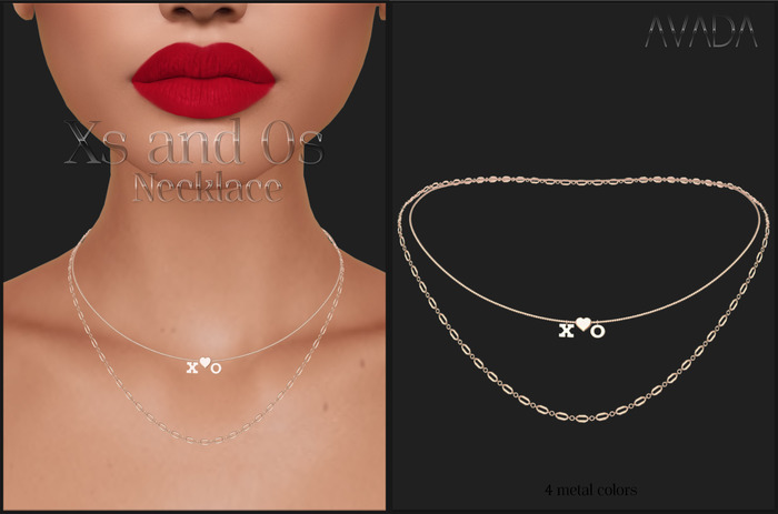 Avada~ Xs and Os Necklace