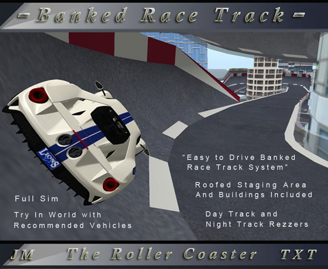 JM-TXT Banked Track  *Rollercoaster*