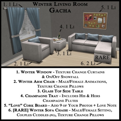 RARE [Mesh] Winter Sofa Chaise : by Dekute Dekore