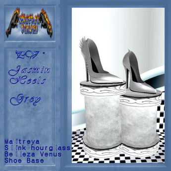 Second Life Marketplace - *PV* Jasmin Heels_Grey