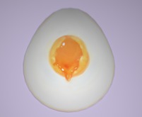 soft boiled egg rug