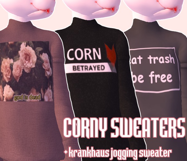 [CORN'S JUNKYARD] CORNY SWEATERS