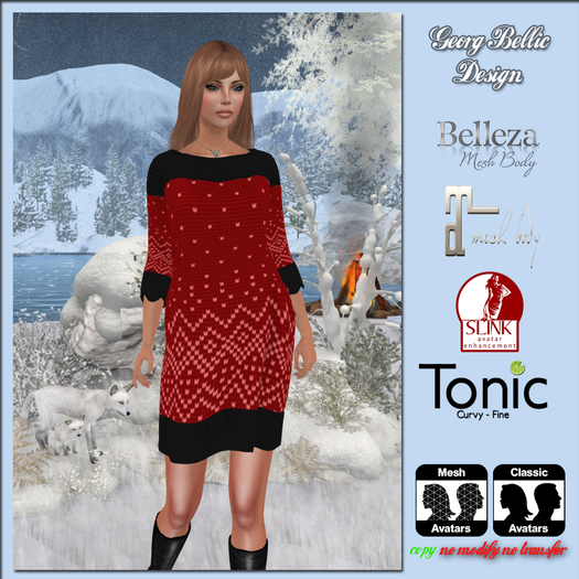 Knit red