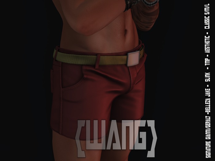 {WANG}Tyn Shorts Red (ADD)