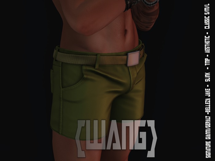 {WANG}Tyn Shorts Green (ADD)