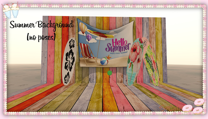 SoCute- Summer Backdrop(no poses)