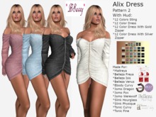 *BSASSY* ALIX DRESS PATTERN 2 WITH HUD