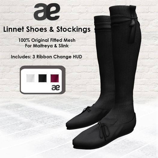 [ae] Linnet Shoes & Socks Black