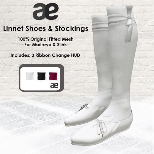 [ae] Linnet Shoes & Socks White