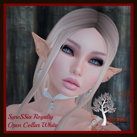 SyneSSia Royalty Collar White {Add & Click}