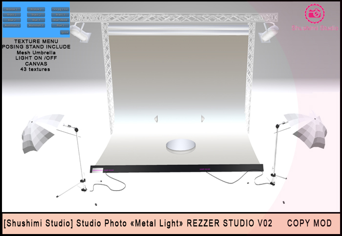 [Shushimi Studio] Studio photo "Metal Light" REZZER V02