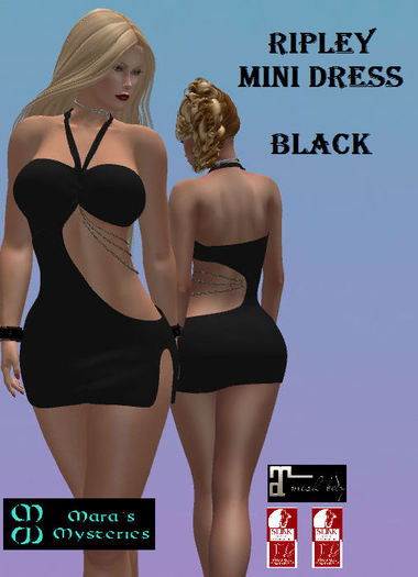 *MM* Ripley Mini Dress - Black
