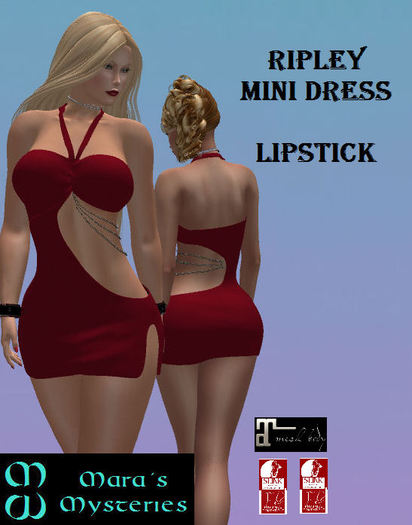 *MM* Ripley Mini Dress - Lipstick