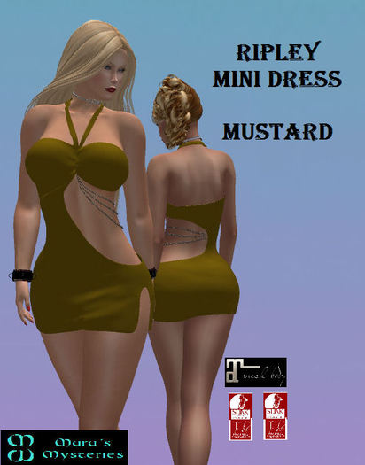 *MM* Ripley Mini Dress - Mustard