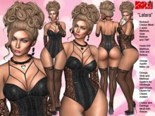 **LATARA BLACK VERSION RISQUE STYLE COMPLET OUTFIT **