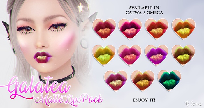 Viena. Galatea Matte Lips Pack