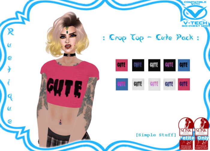 :RT: Crop Top - Cute Pack