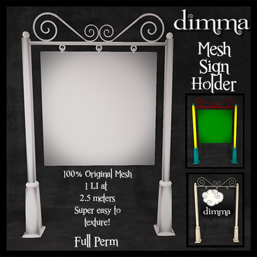 * dimma * Mesh Sign Holder