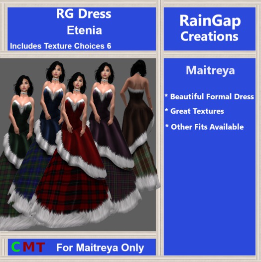RG DEMO DRESS ETENIA FITMESH Maitreya Blue