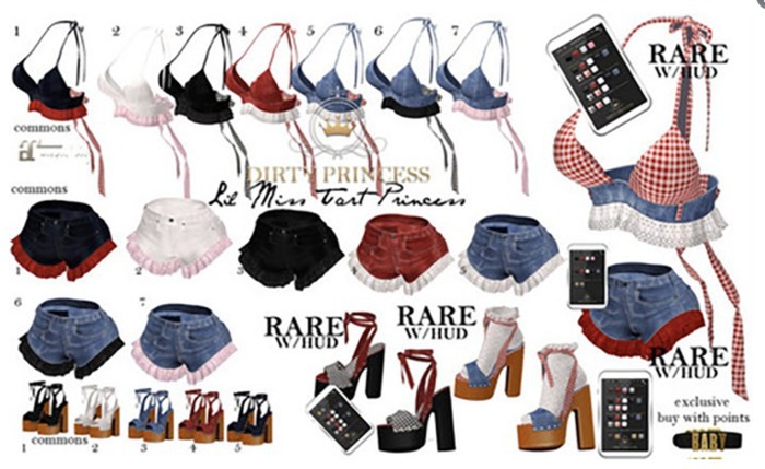 DIRTY PRINCESS- Lil Miss Tart Princess Shorts 4- COMMON