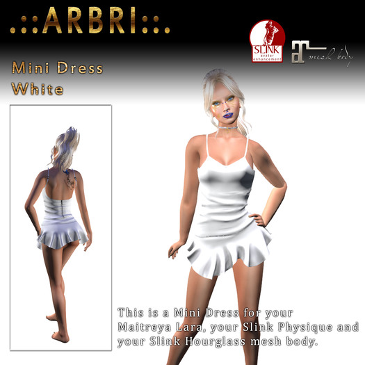 .::Arbri::. Mini Dress (white)