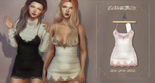 Tee*fy  Erin Satin Dress - White