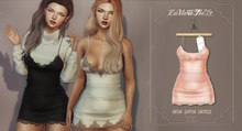 Tee*fy  Erin Satin Dress- Peach