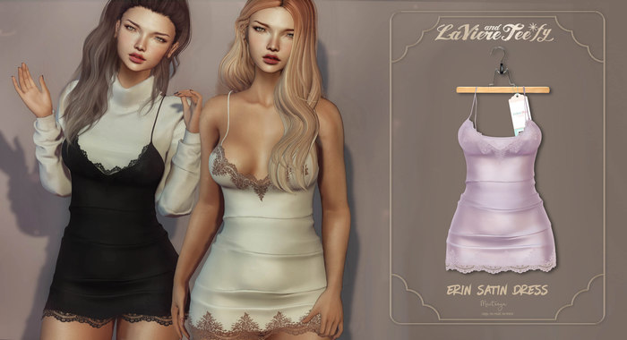 Tee*fy  Erin Satin Dress - Lavender
