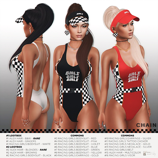 #12 CHAIN - Racing Girls Necklace - Gold