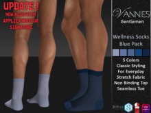 VANNIES MEN Wellness Socks Blue Pack (Meshbody Applier for Belleza, Signature, Slink, Omega)