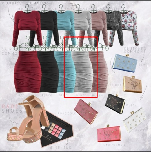 Look At Me. Jaclyn : Skirt - White COMMON